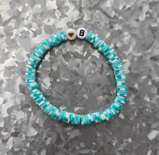 B initial bracelet