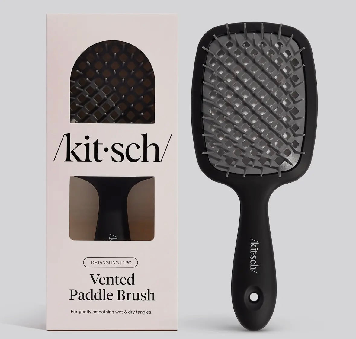 Vented paddle brush