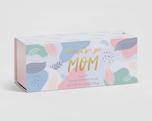 Mom coconut milk bath bomb set