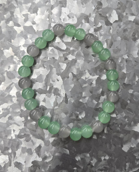 Sea weed glass bead