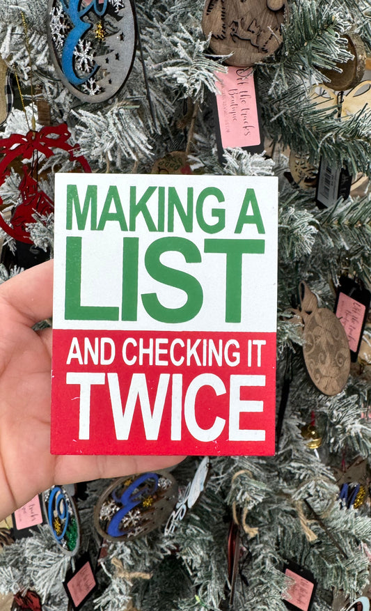 Making a list decor