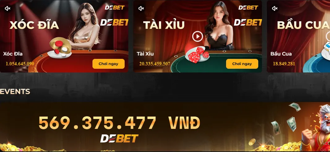 Tài xỉu tại nhà cái Debet – Đa dạng và hấp dẫn